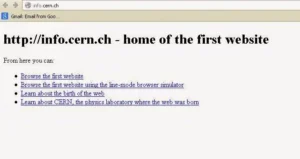 İlk HTML Sitesi Görseli