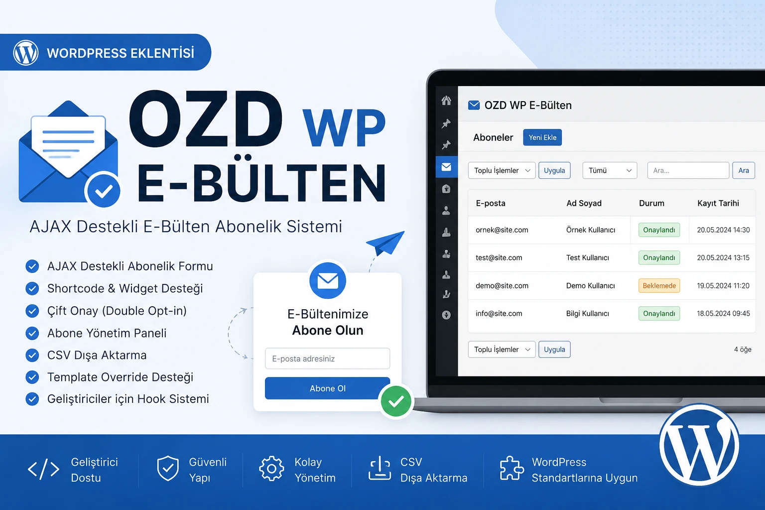 özd e-bülten eklentisi