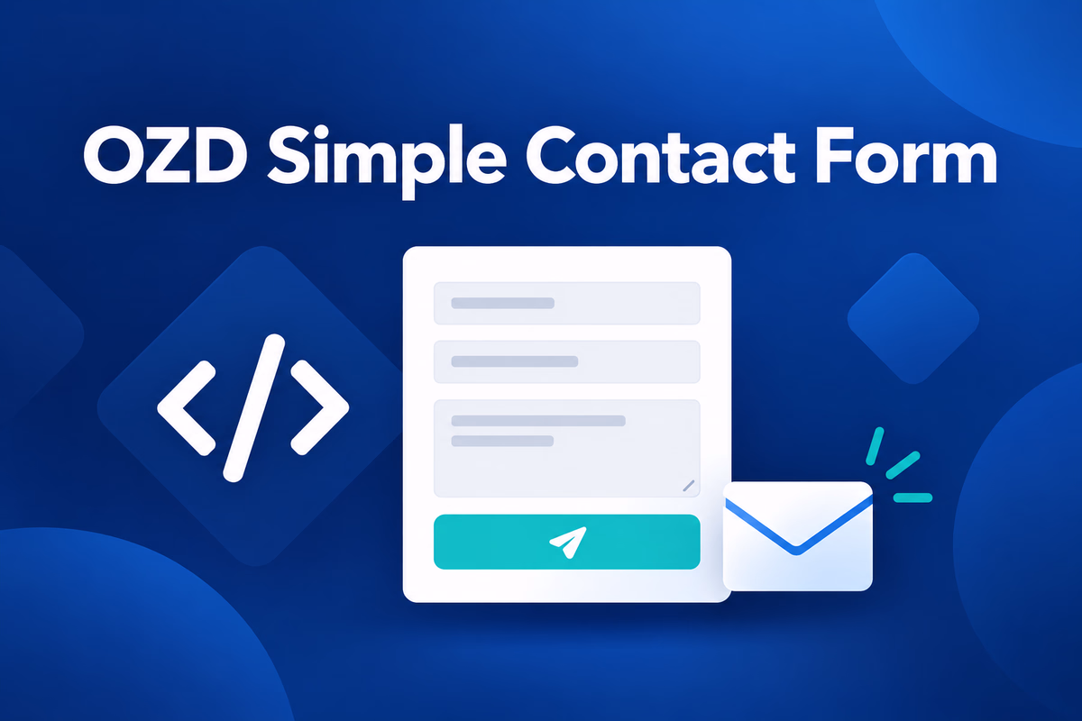 OZD Simple Contact Form WordPress iletişim formu eklentisi