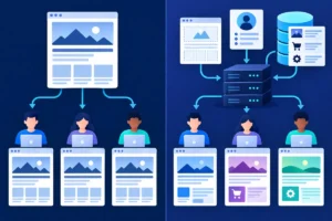 Statik ve dinamik web sayfalarının çalışma farkı